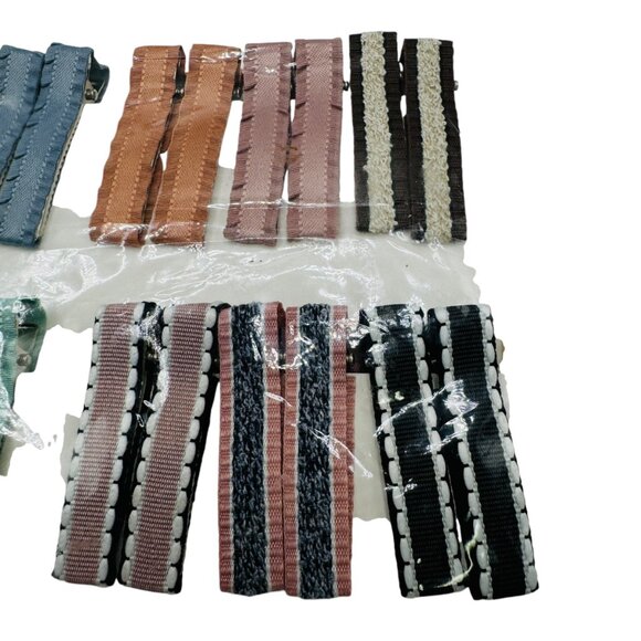 Primordial Stamen Assorted Hair Clip Set - 20 Pieces Mixed Colors & Patterns Tex - Picture 3 of 5